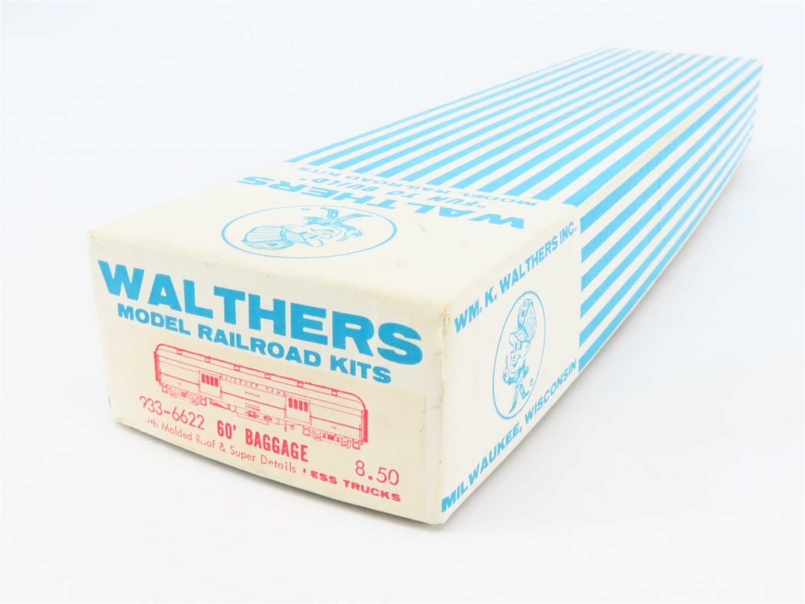 HO Scale Walthers Kit #933-6622 Undecorated 60' Baggage Passenger Car