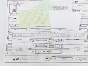 HO Scale Walthers Kit #933-6614 Undecorated 80' Pullman 14-Section Passenger Car