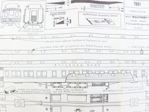HO Scale Walthers Kit #933-6601 Undecorated 80' Observation Passenger Car