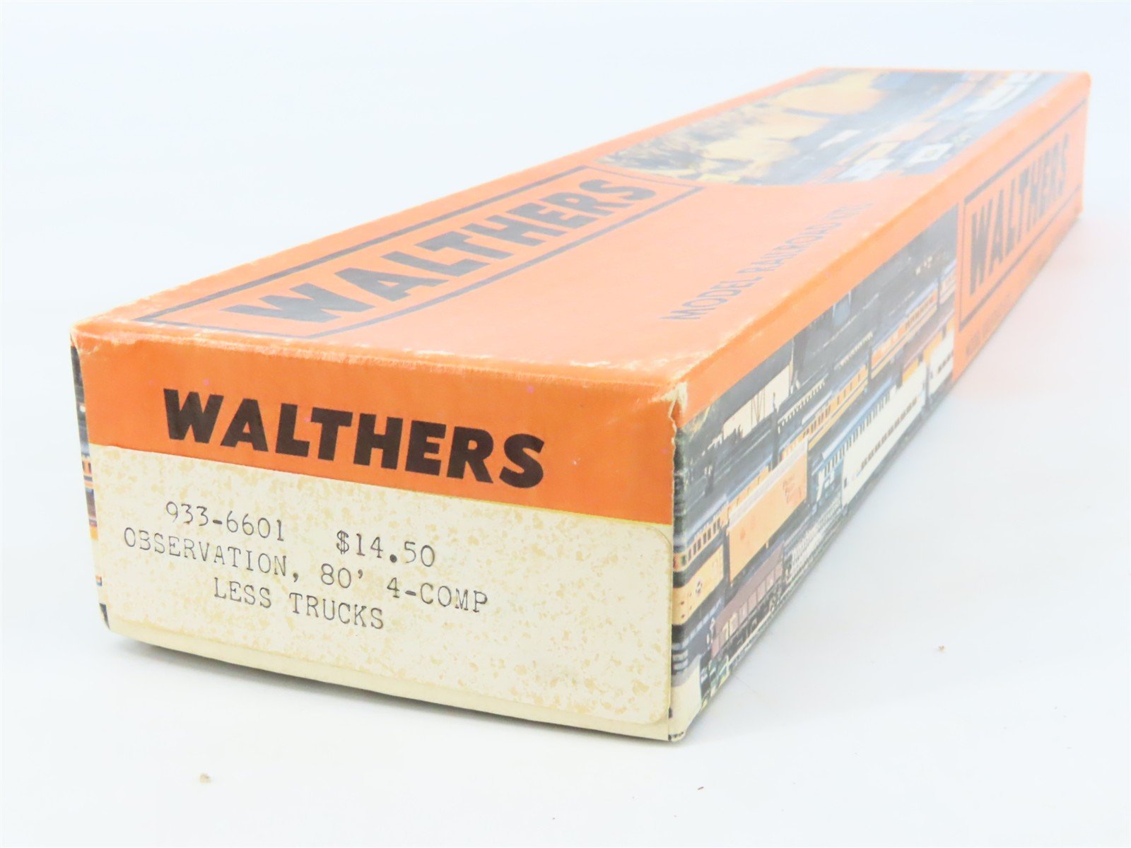 HO Scale Walthers Kit #933-6601 Undecorated 80' Observation Passenger Car