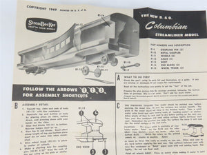 HO Scale StromBecKer Kit #R213 B&O Baltimore & Ohio Coach Passenger Car 