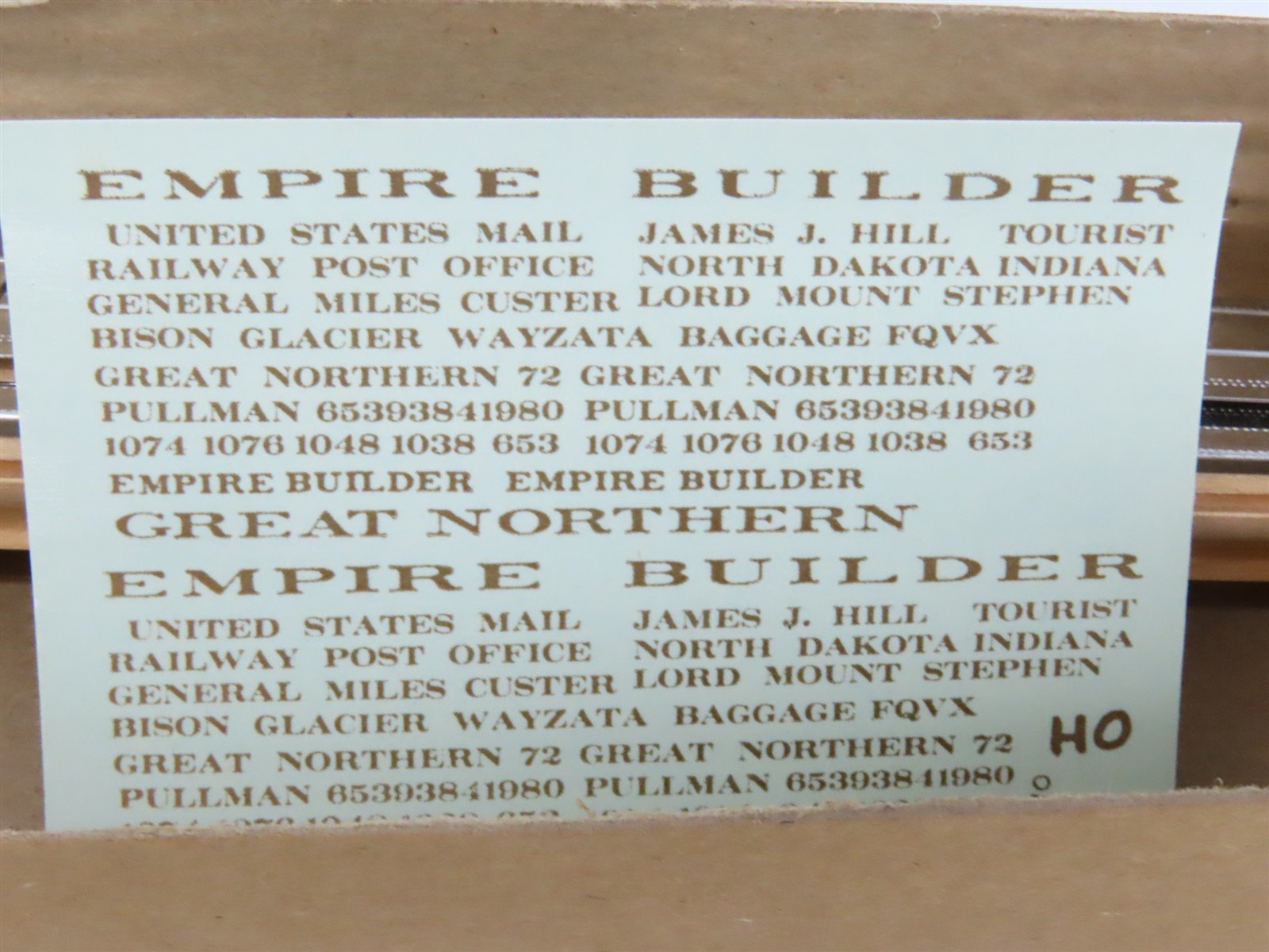 HO Scale Walthers Kit #7865 Undecorated GN 