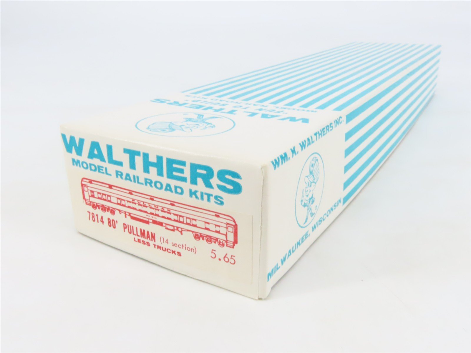 HO Scale Walthers Kit #7814 Undecorated 80' Pullman 14-Section Passenger Car
