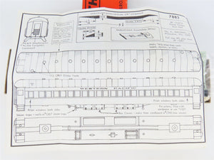 HO Scale Walthers Kit #933-7883 Undecorated 80' Paired-Window Coach Passenger