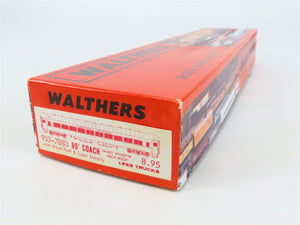 HO Scale Walthers Kit #933-7883 Undecorated 80' Paired-Window Coach Passenger