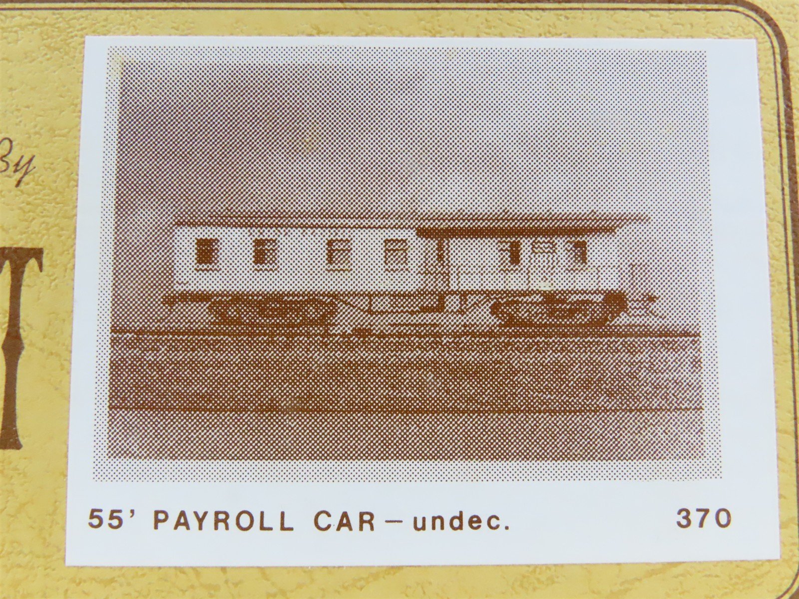 HO Scale Gloor-Craft Craftsman Kit #370 Undecorated 55' Payroll Passenger Car