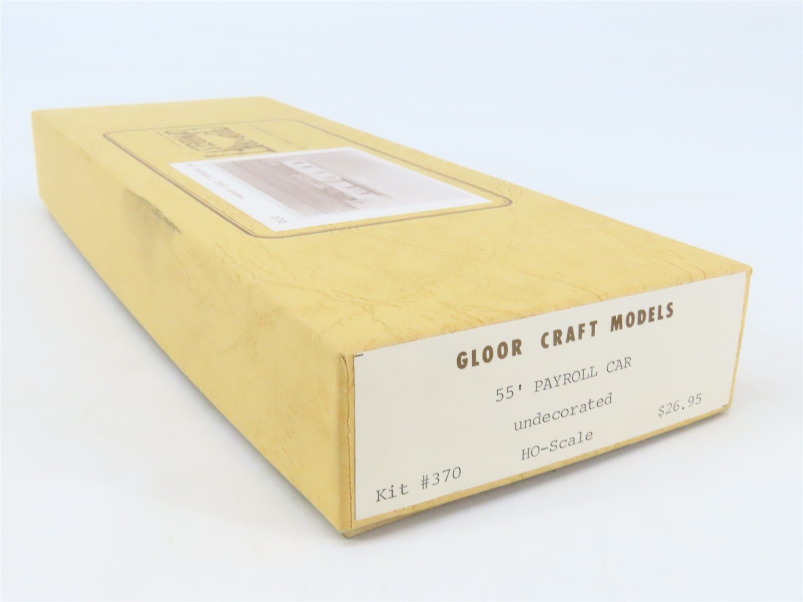 HO Scale Gloor-Craft Craftsman Kit #370 Undecorated 55' Payroll Passenger Car