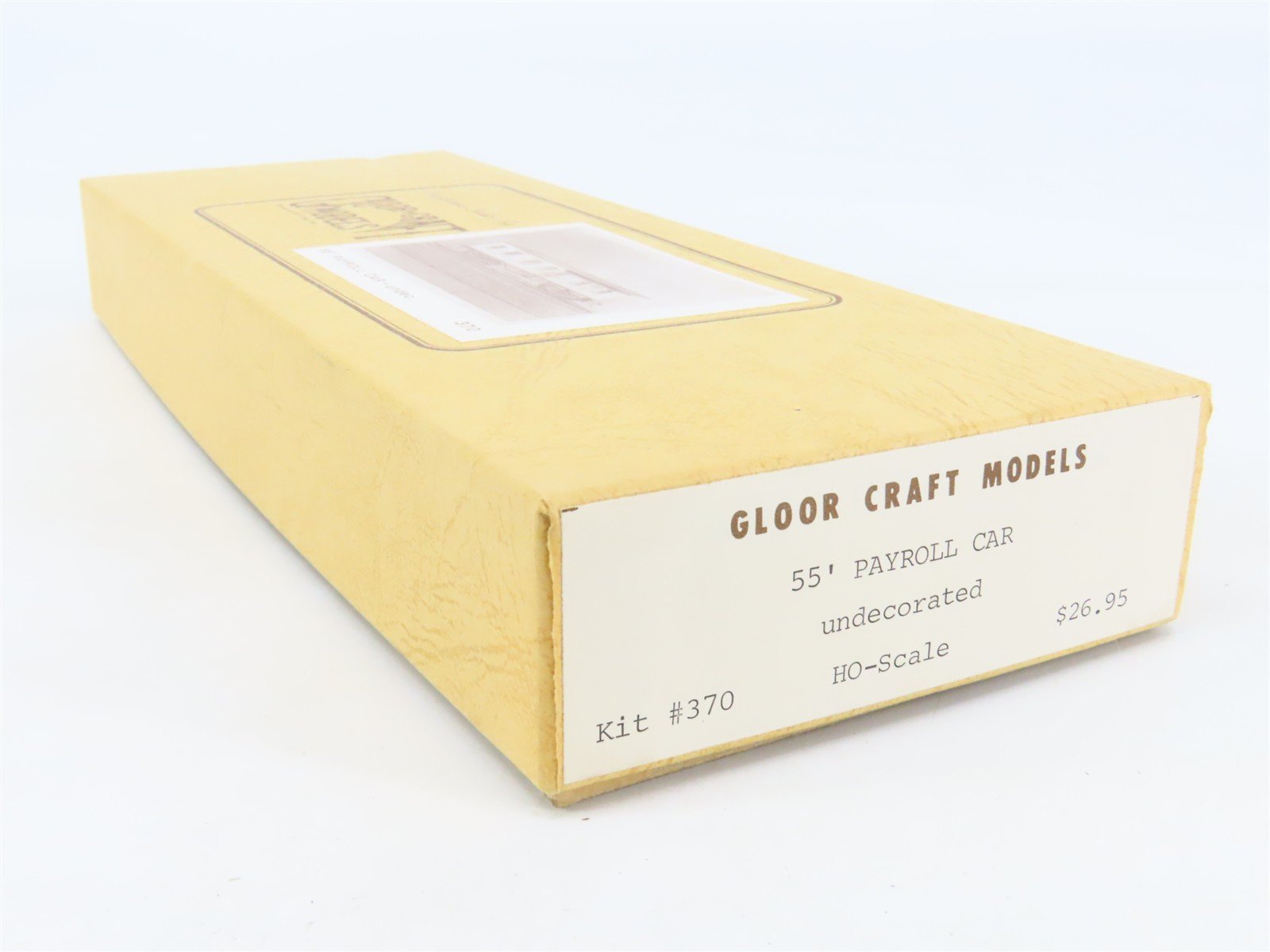 HO Scale Gloor-Craft Craftsman Kit #370 Undecorated 55' Payroll Passenger Car