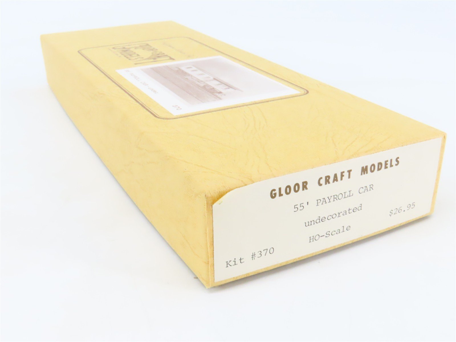 HO Scale Gloor-Craft Craftsman Kit #370 Undecorated 55' Payroll Passenger Car