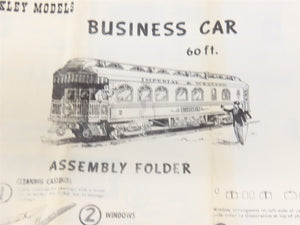 HO Scale Binkley Models Kit Undecorated Business Passenger Car