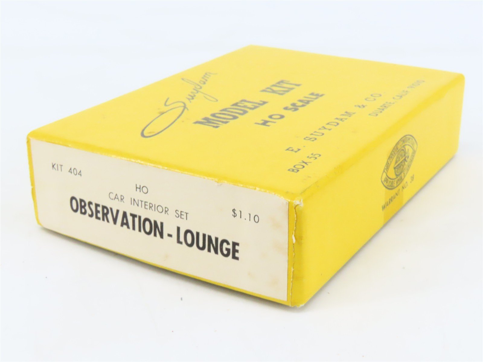 HO Scale Suydam #404 Observation/Lounge Passenger Interior Detailing Kit