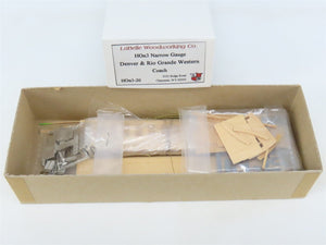 HOn3 Scale Labelle Craftsman Kit #HOn3-20 Undecorated D&RGW Coach Passenger Car