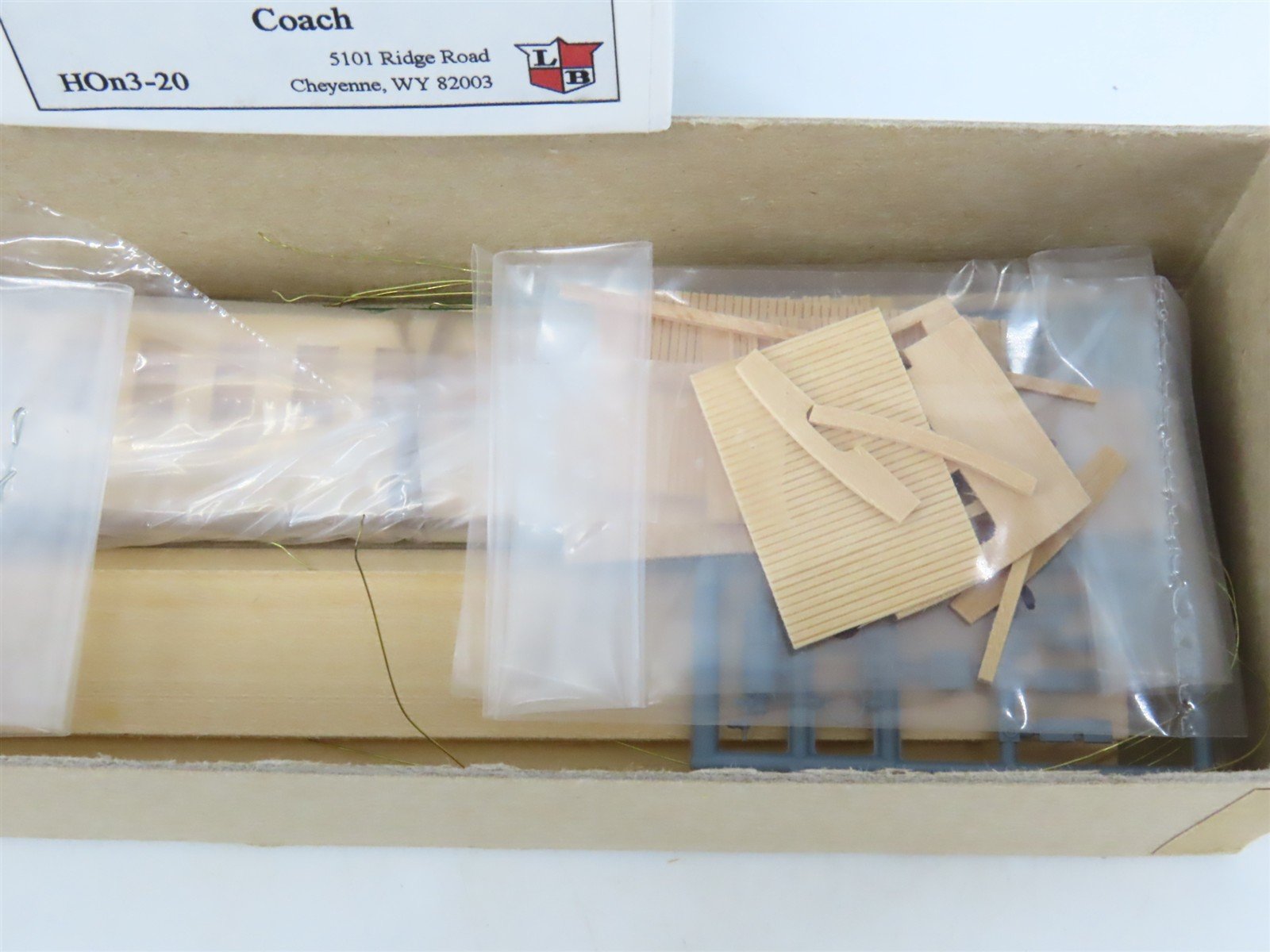 HOn3 Scale Labelle Craftsman Kit #HOn3-20 Undecorated D&RGW Coach Passenger Car