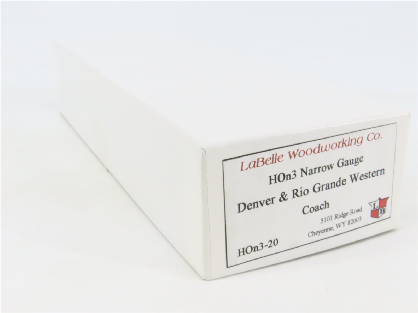 HOn3 Scale Labelle Craftsman Kit #HOn3-20 Undecorated D&RGW Coach Passenger Car