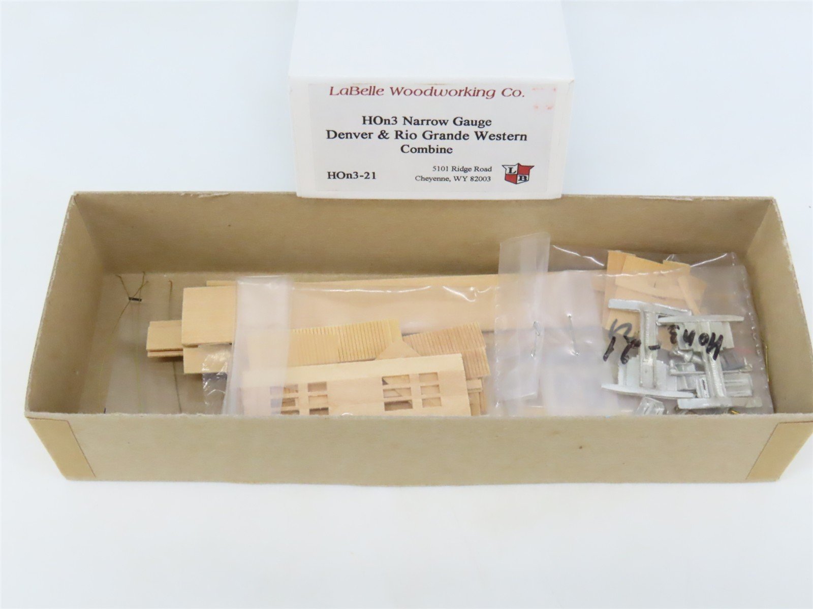 HOn3 Scale Labelle Craftsman Kit #HOn3-21 Undecorated D&RGW Combine Passenger