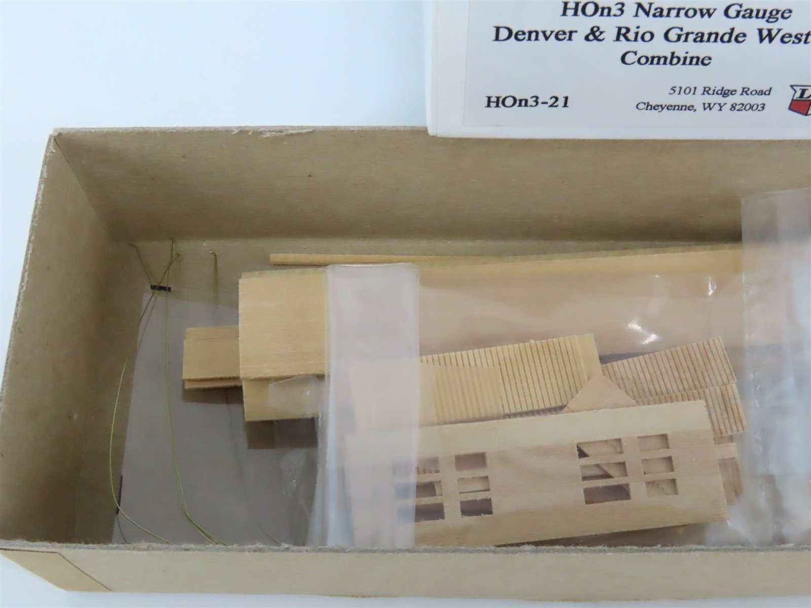 HOn3 Scale Labelle Craftsman Kit #HOn3-21 Undecorated D&RGW Combine Passenger