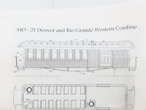HOn3 Scale Labelle Craftsman Kit #HOn3-21 Undecorated D&RGW Combine Passenger