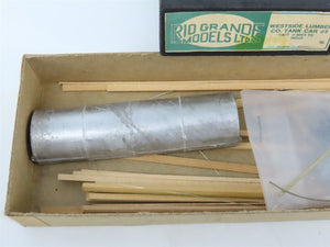 HOn3 Rio Grande Craftsman Kit #3003-TC Undecorated Westside Lumber Tank Car #5