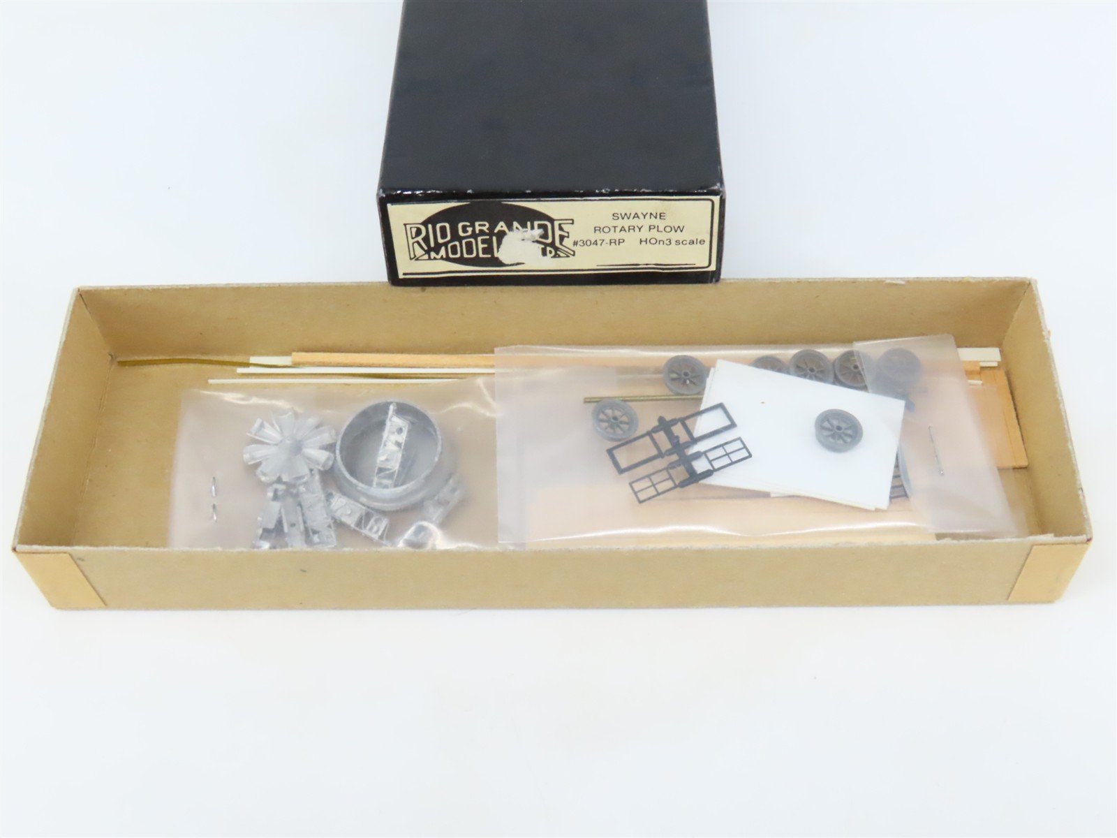 HOn3 Scale Rio Grande Craftsman Kit #3047-RP Undecorated Swayne Rotary Snow Plow