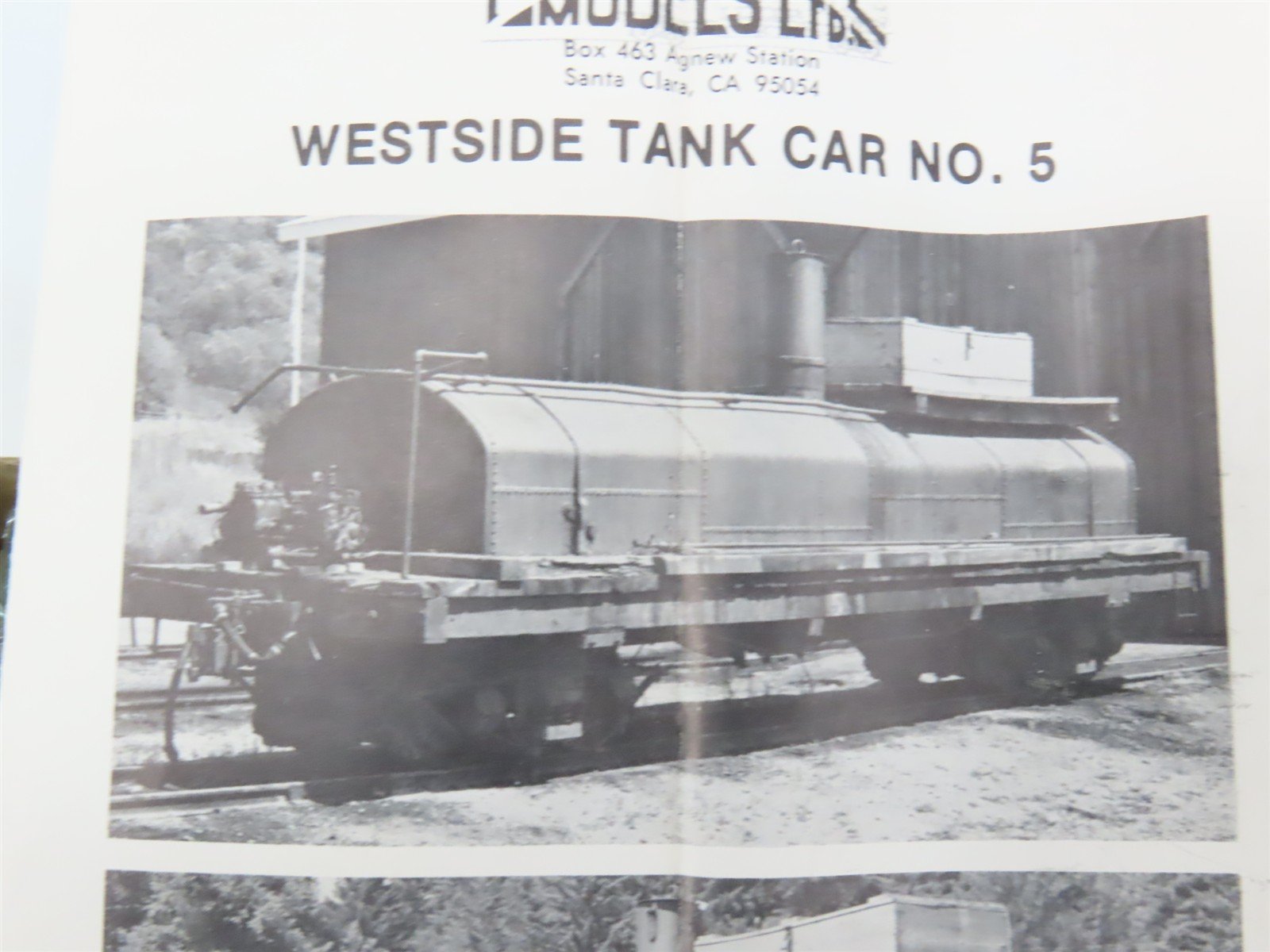 HOn3 Rio Grande Craftsman Kit #3003-TC Undecorated Westside Lumber Tank Car #5