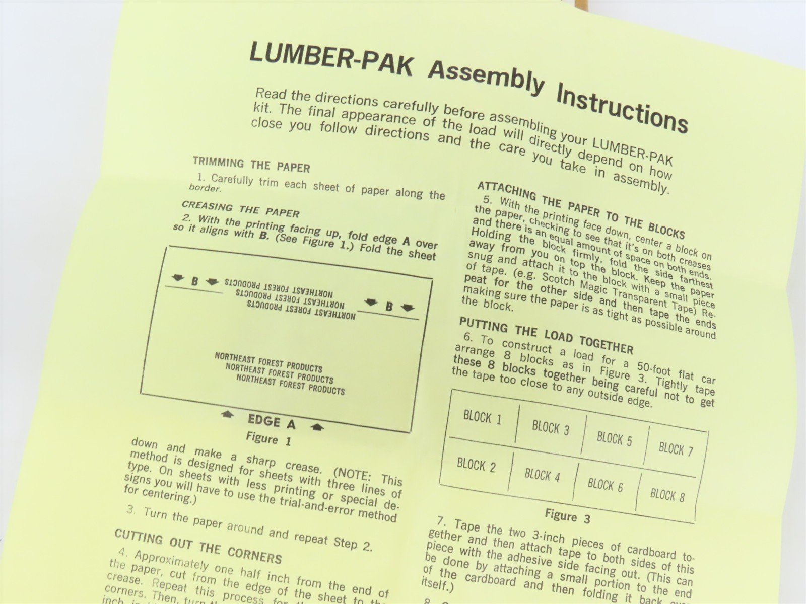 HO Scale Kit Weyerhaeuser Lumber-Pak Freight Load for Flat Cars