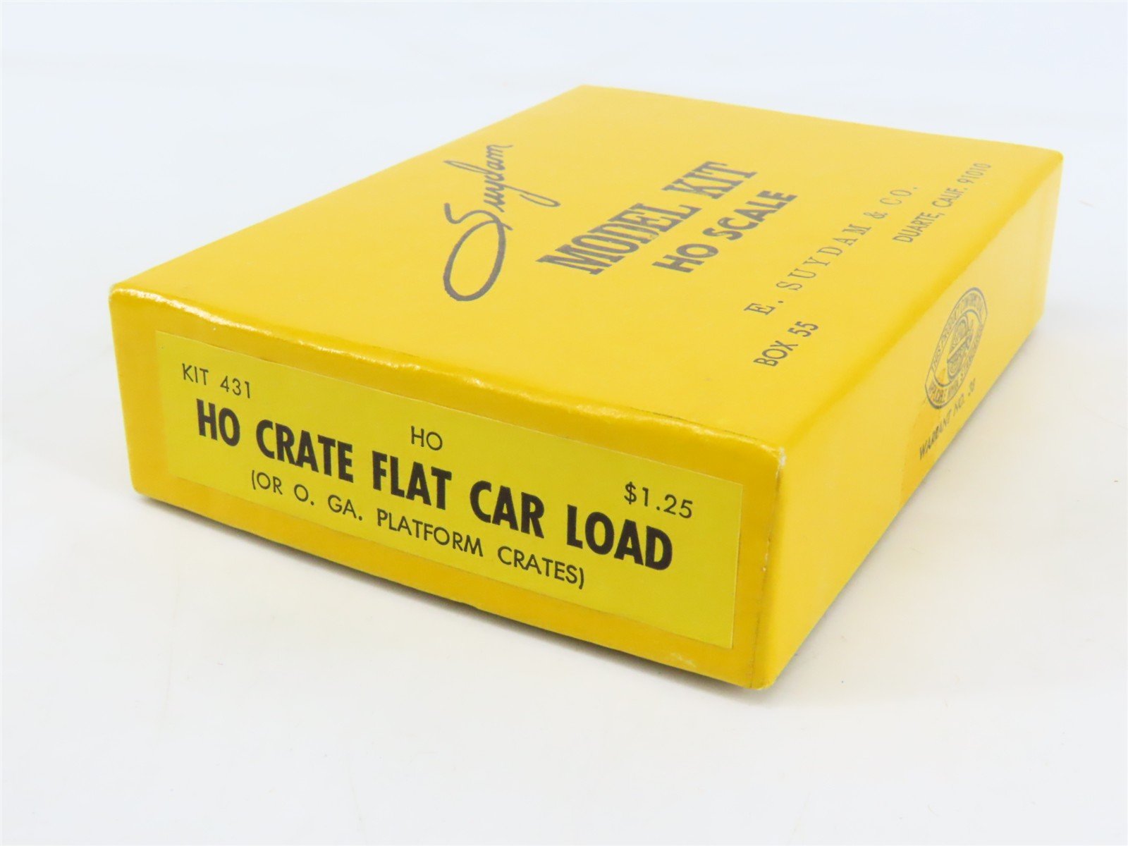 HO Scale Suydam Kit #431 Wooden Crate Freight Load for Flat Cars
