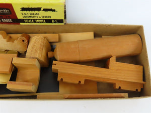 HO StromBecKer Wooden Kit #R-1 Undecorated 2-8-2 Mikado Steam - STATIC MODEL