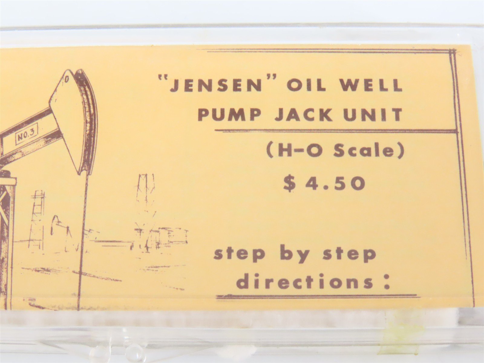 HO 1/87 Scale Rollin's House Miniatures Kit #302 Jenson Oil Well Pump Jack Unit