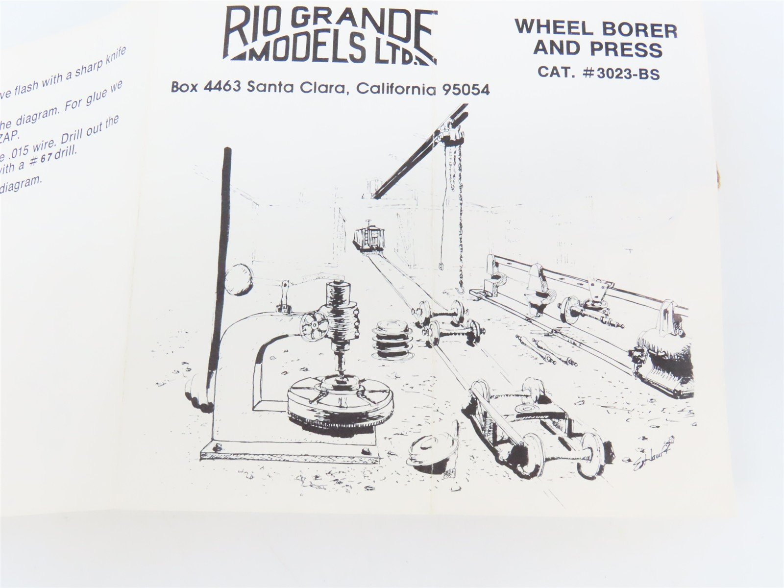 HO 1/87 Scale Rio Grande Kit Blacksmith Equipment Set #4 Wheel Borer & Press