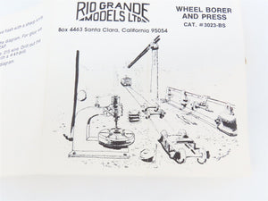 HO 1/87 Scale Rio Grande Kit Blacksmith Equipment Set #4 Wheel Borer & Press