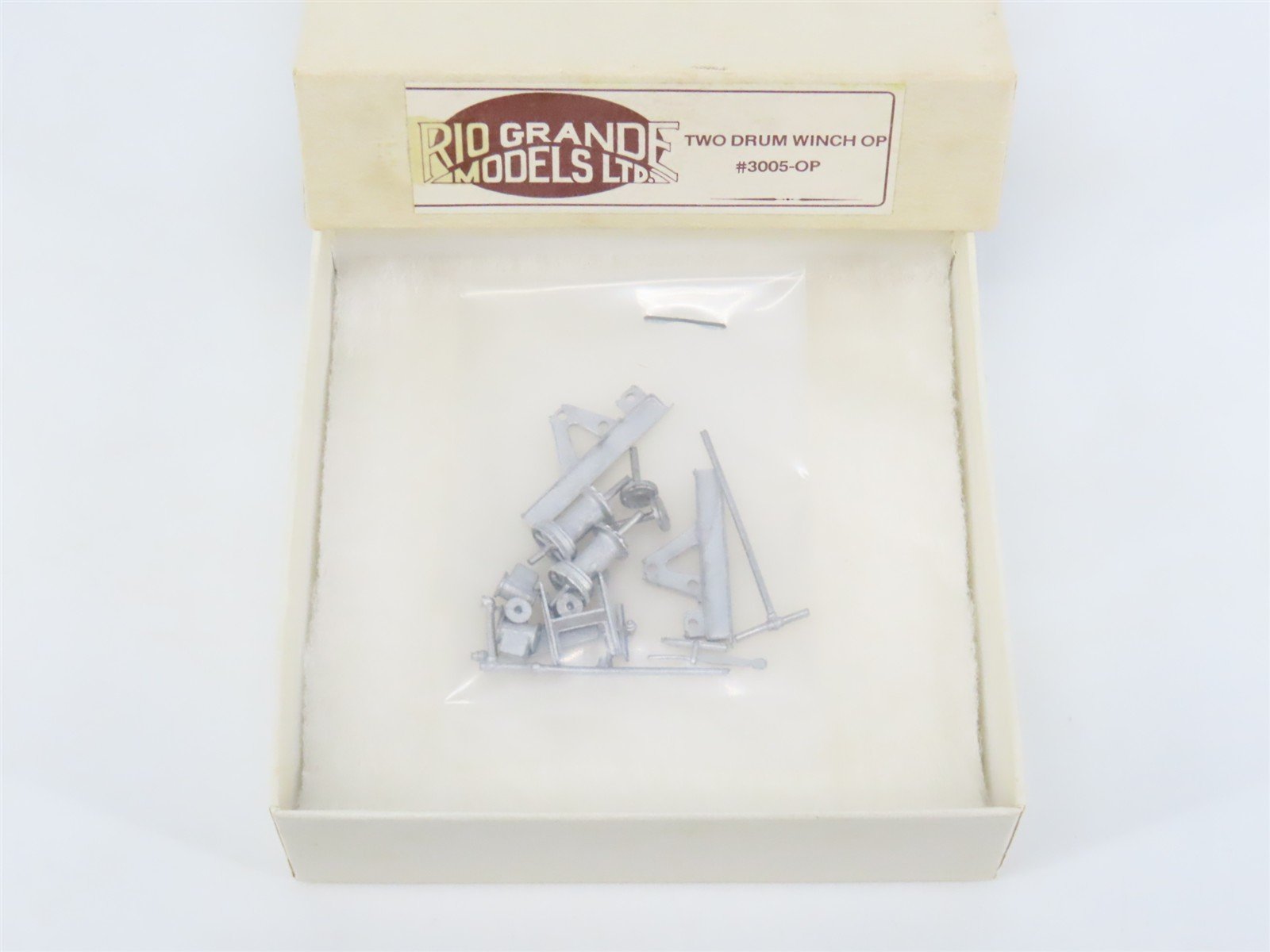 HO 1/87 Scale Rio Grande Models Kit #3005-OP Two-Drum Derrick Winch