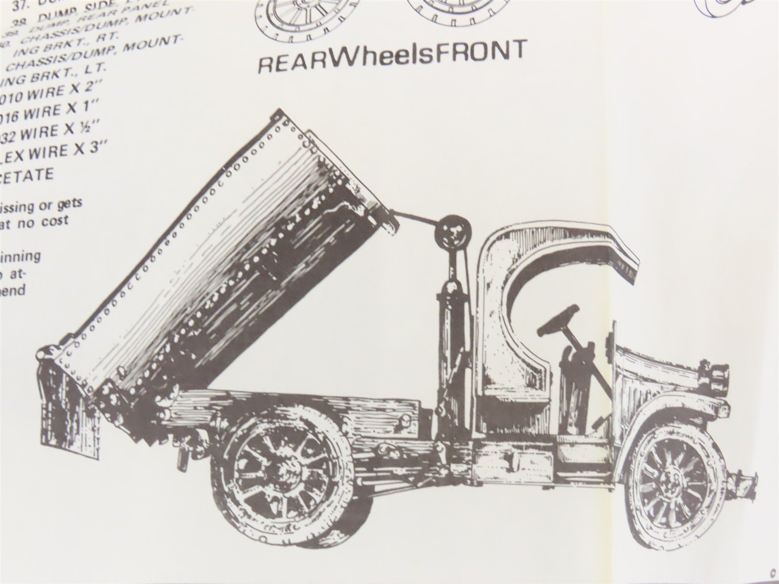 HO 1/87 Scale Structures SS LTD Kit #7110 Kleiber Open Cab Dump Truck
