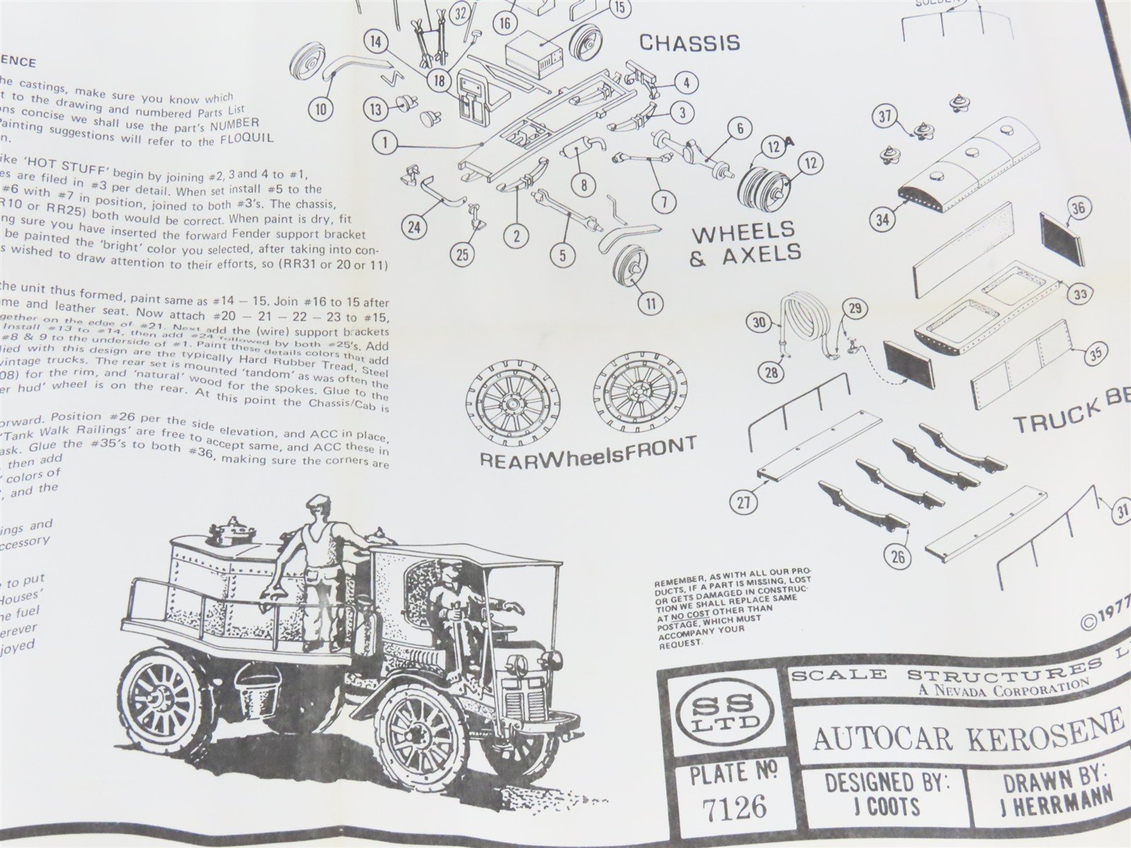 HO Scale Structures SS LTD Kit Gazette Special Vegetable & Kerosene Trucks Set