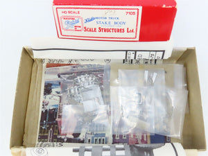HO 1/87 Scale Structures SS LTD Kit #7105 Kleiber Stake Body Closed Cab Truck