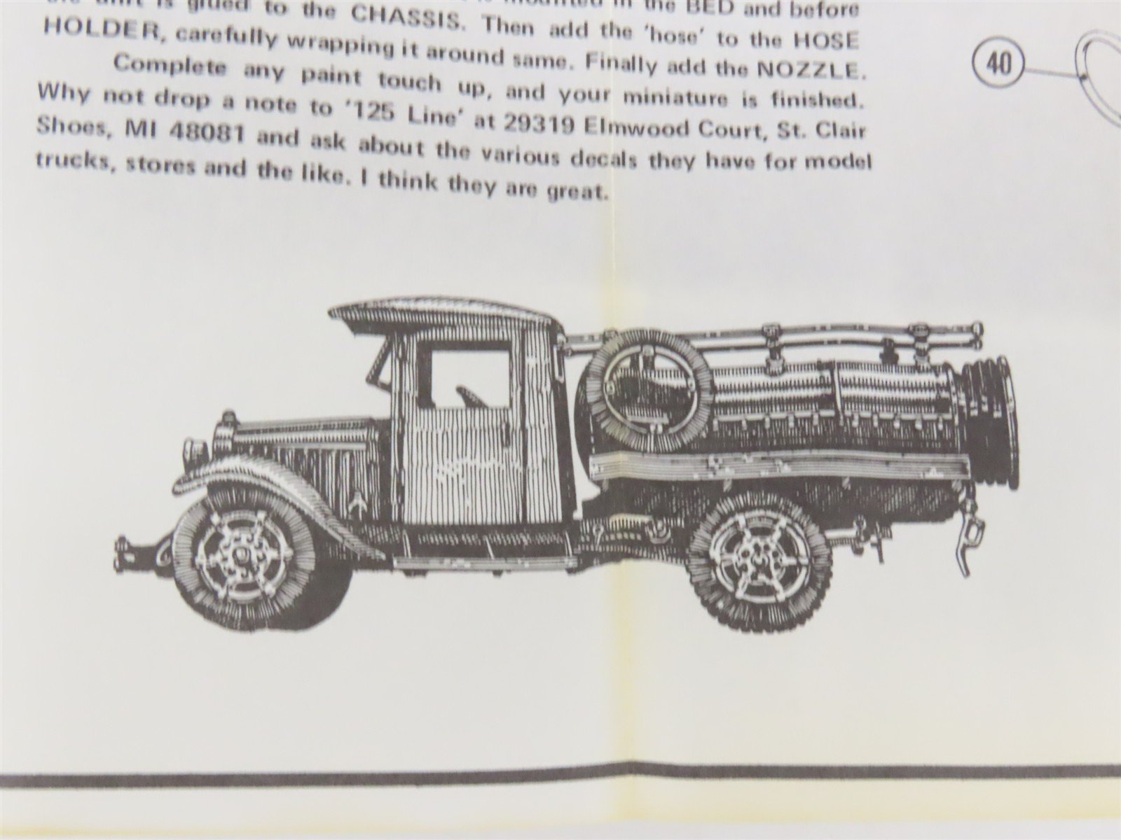 HO 1/87 Scale Structures SS LTD Kit #7108 Kleiber Tank Truck