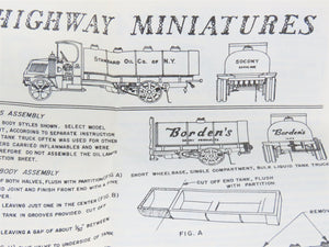 HO 1/87 Scale Jordan Highway Miniatures Kit #C-212 1923 Mack Tank Truck