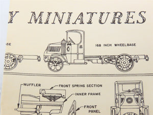HO 1/87 Scale Jordan Highway Miniatures Kit #C-211 1923 Mack Chassis & Cab