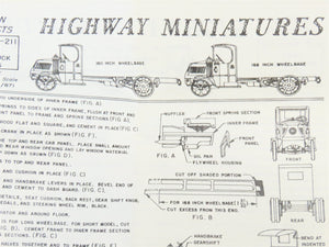 HO 1/87 Scale Jordan Highway Miniatures Kit # C-212 1923 Mack Tank Truck