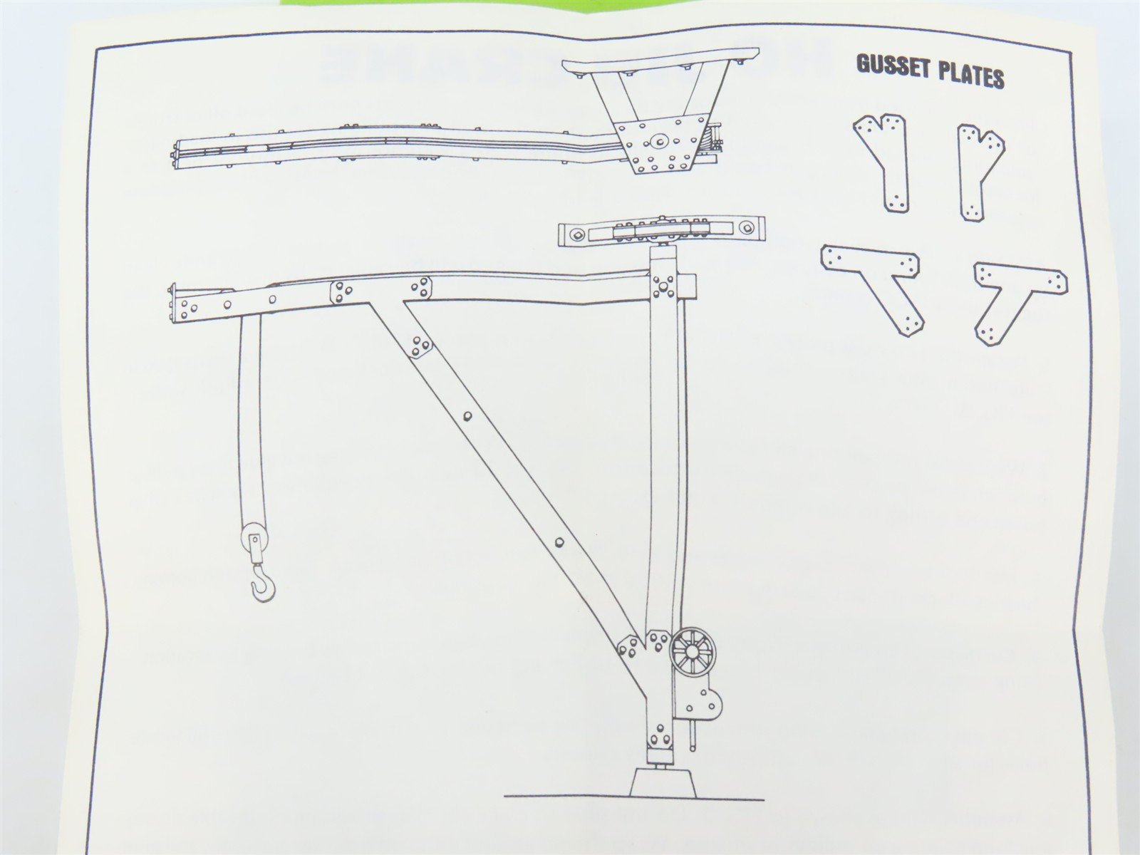 HO 1/87 Scale Durango Press Scenery Kit #DP-68 Jib Crane