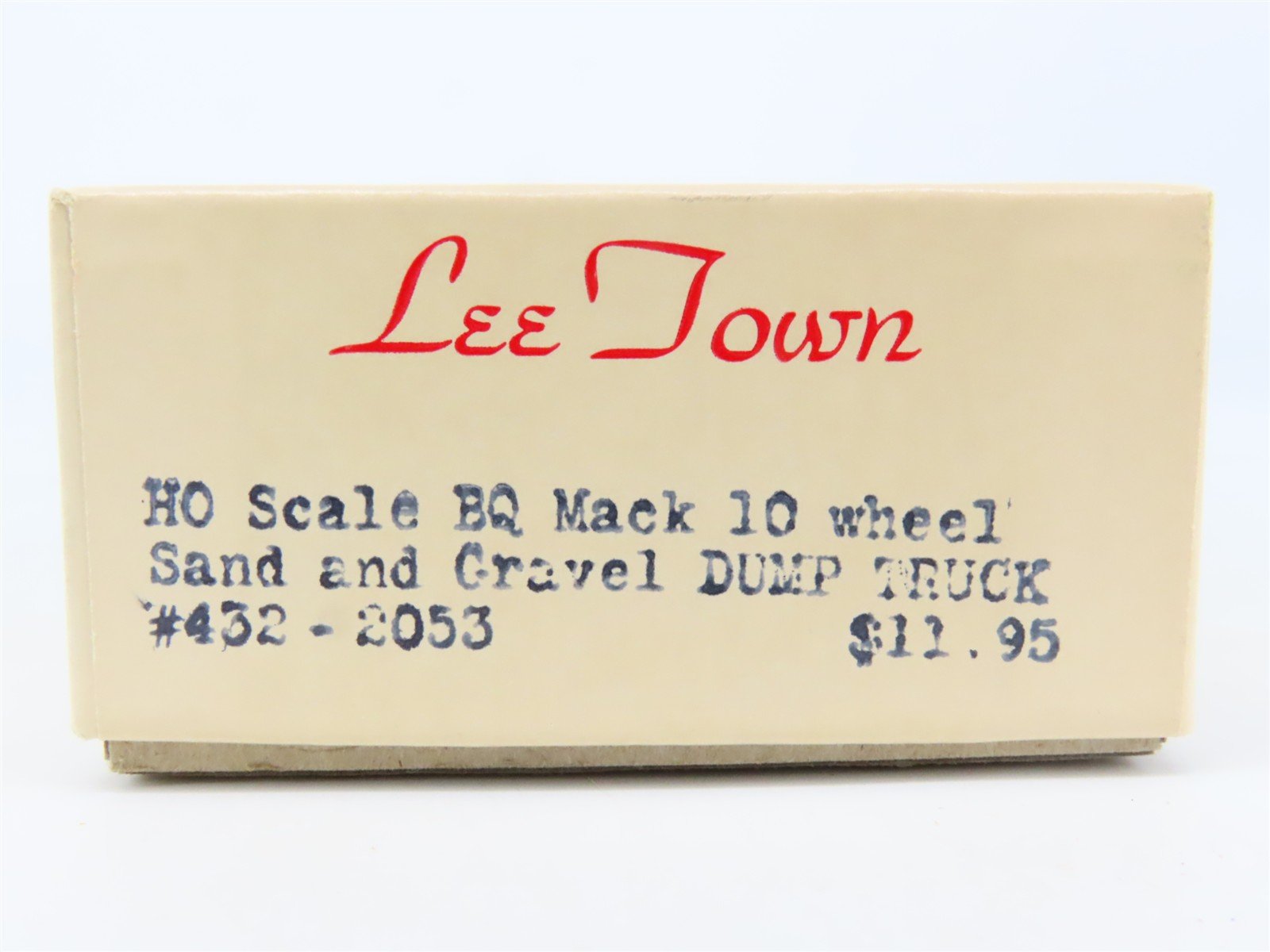 HO 1/87 Scale LeeTown Kit #432-2053 BQ Mack 10-Wheel Sand & Gravel Dump Truck