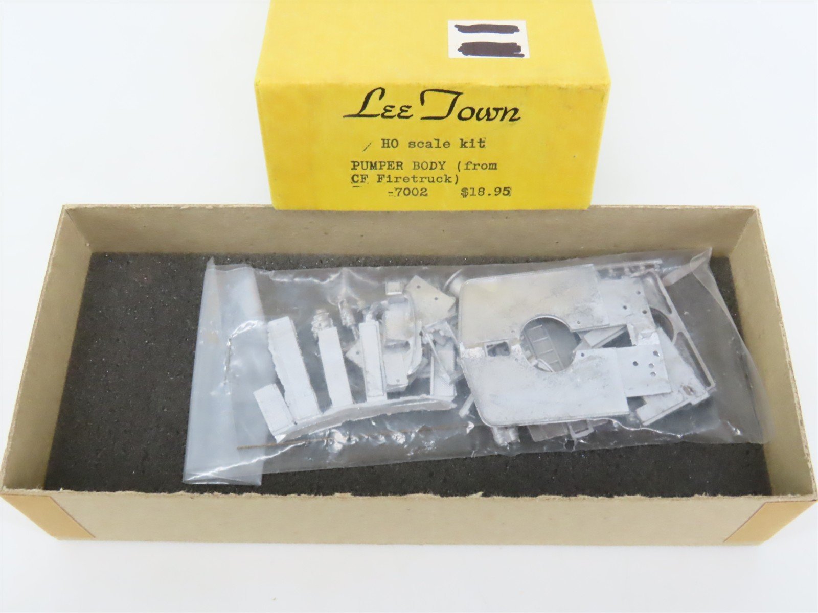 HO 1/87 Scale LeeTown Kit #7002 Pumper Body for CF Firetrucks
