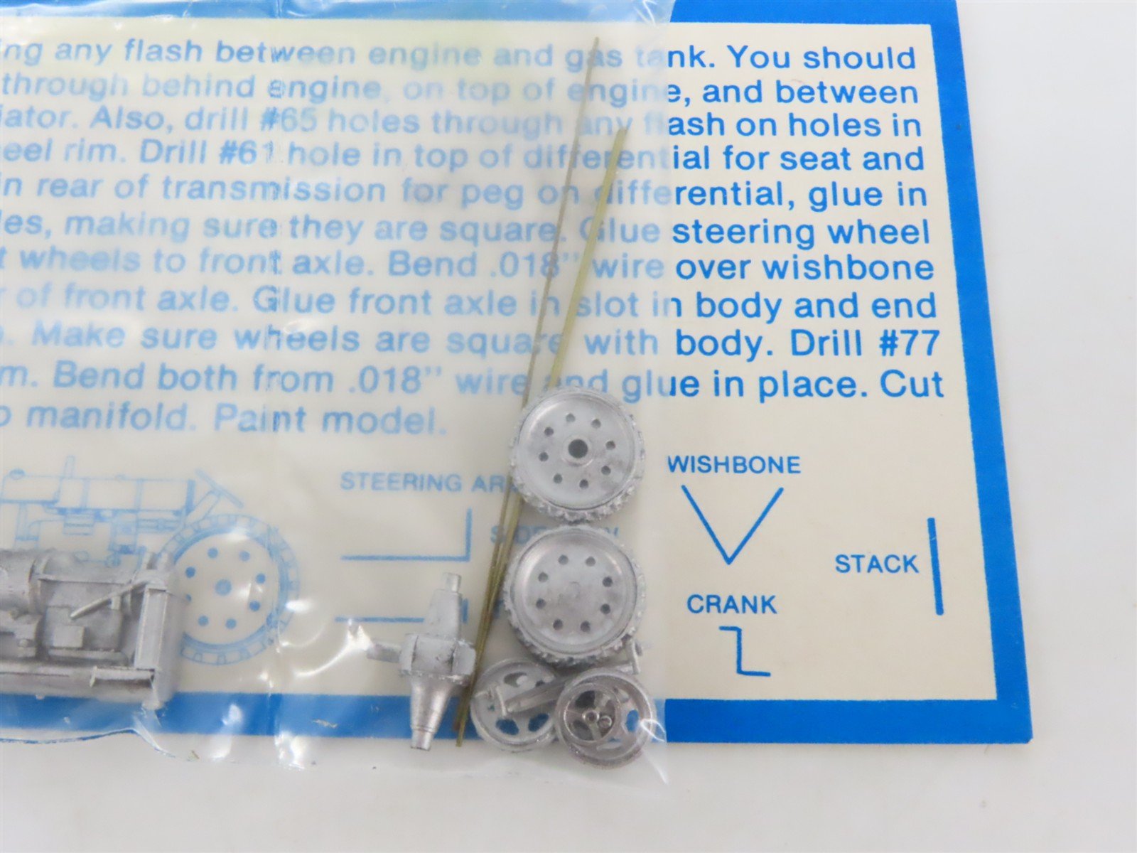 HO 1/87 Scale Wheel Works Kit #WW-115 Fordson Tractor