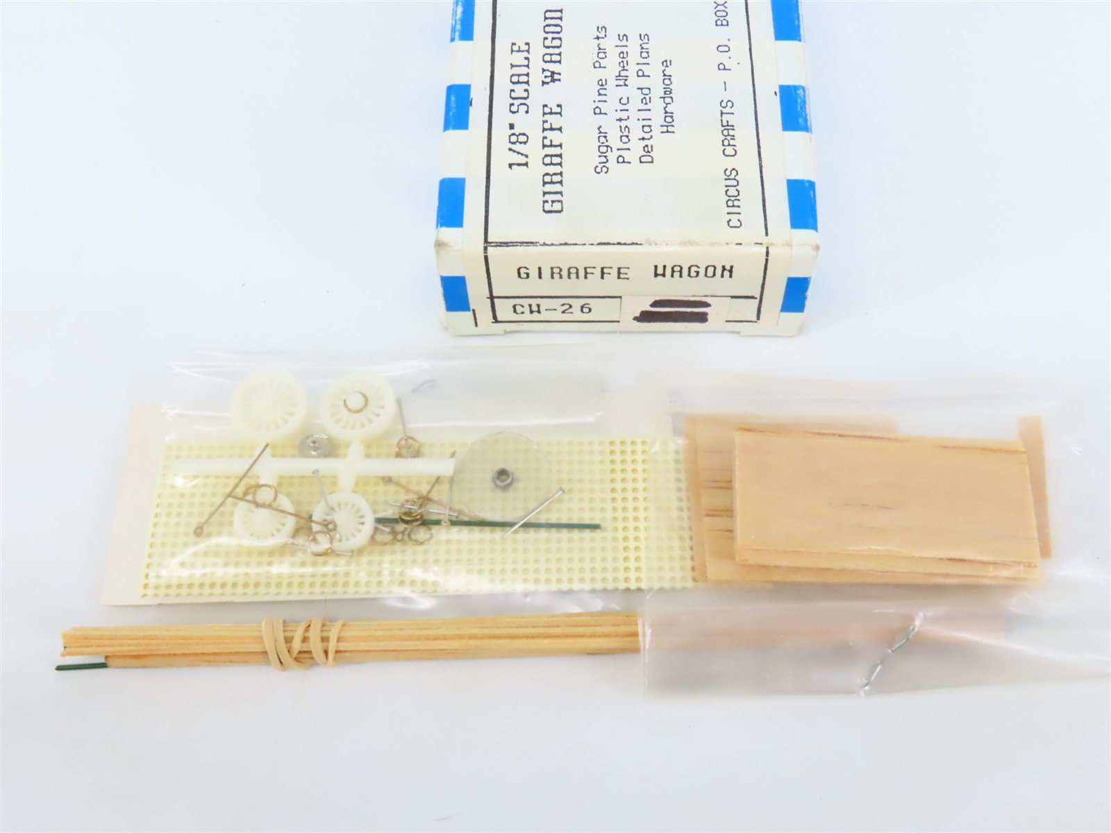HO 1/87 Scale Circus Crafts Craftsman Kit #CW-26 Undecorated Giraffe Wagon