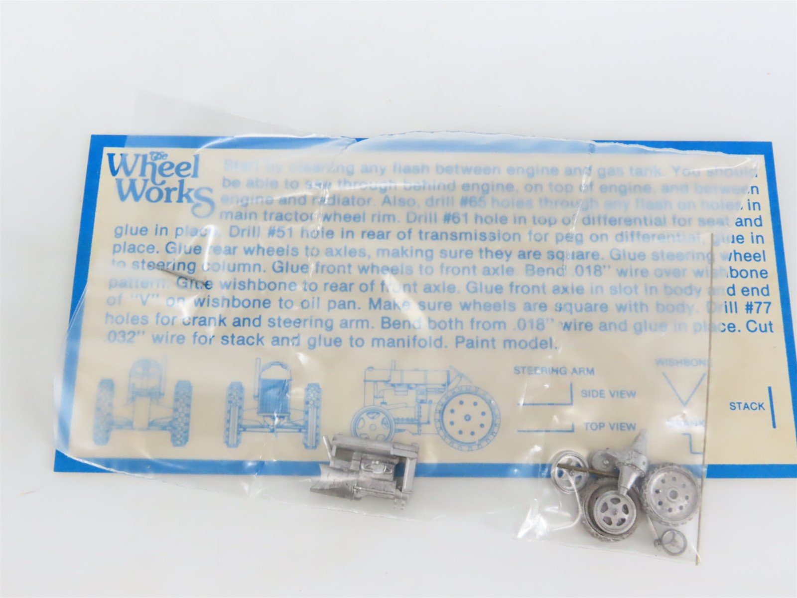 HO 1/87 Scale Wheel Works Kit #WW-115 Fordson Tractor