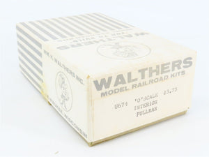 O 1/48 Scale Walthers U674 Pullman Passenger Interior Detailing Kit
