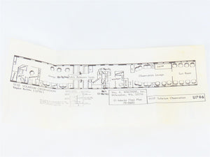 O 1/48 Scale Walthers U796 Solarium Passenger Interior Detailing Kit