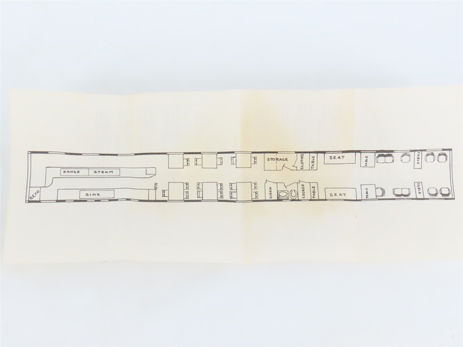 O 1/48 Scale Walthers U712 Solarium Diner Passenger Interior Detailing Kit