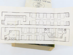 O 1/48 Scale Walthers U729 Short Pullman Passenger Interior Detailing Kit