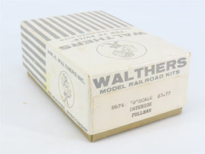 O 1/48 Scale Walthers U674 Pullman Passenger Interior Detailing Kit