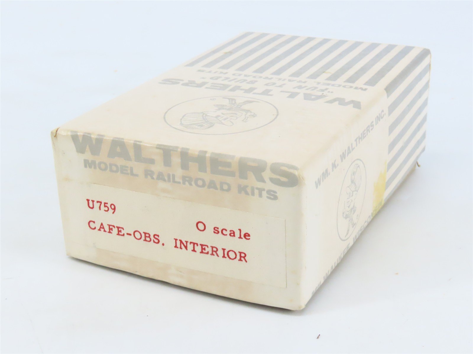 O 1/48 Scale Walthers U759 Cafe-Observation Passenger Interior Detailing Kit